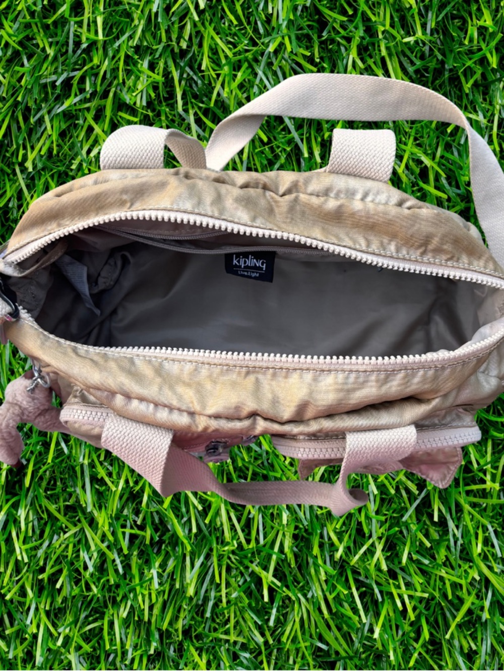 Kipling Gold Defea Messenger Bag - Picture 2 of 5
